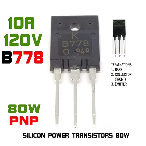 Transistor SB 778 / SB778 / B778 / B 778 TR PNP Power Silicon Amplifier