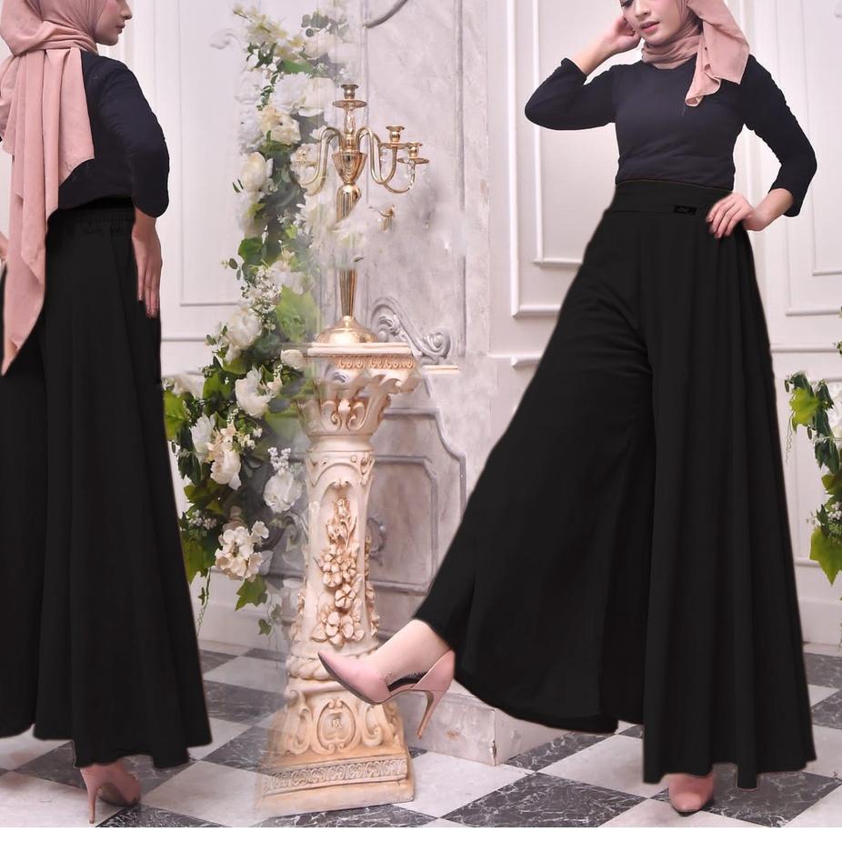 Terlaris celana Kulot payung ceruty//celana bawahan wanita// kulot wanita//Pakaian Muslim// rok wani