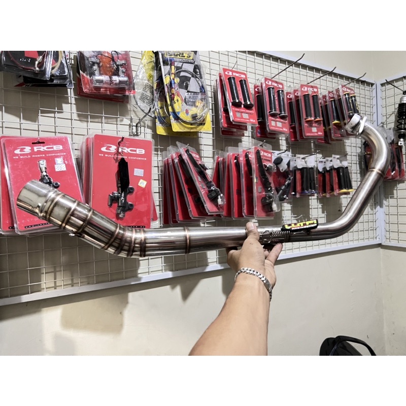 Leher header pipa Ngaceng semi Ngaceng satria Fu Karbu leheran header satria Fu Karbu semi(biasa)