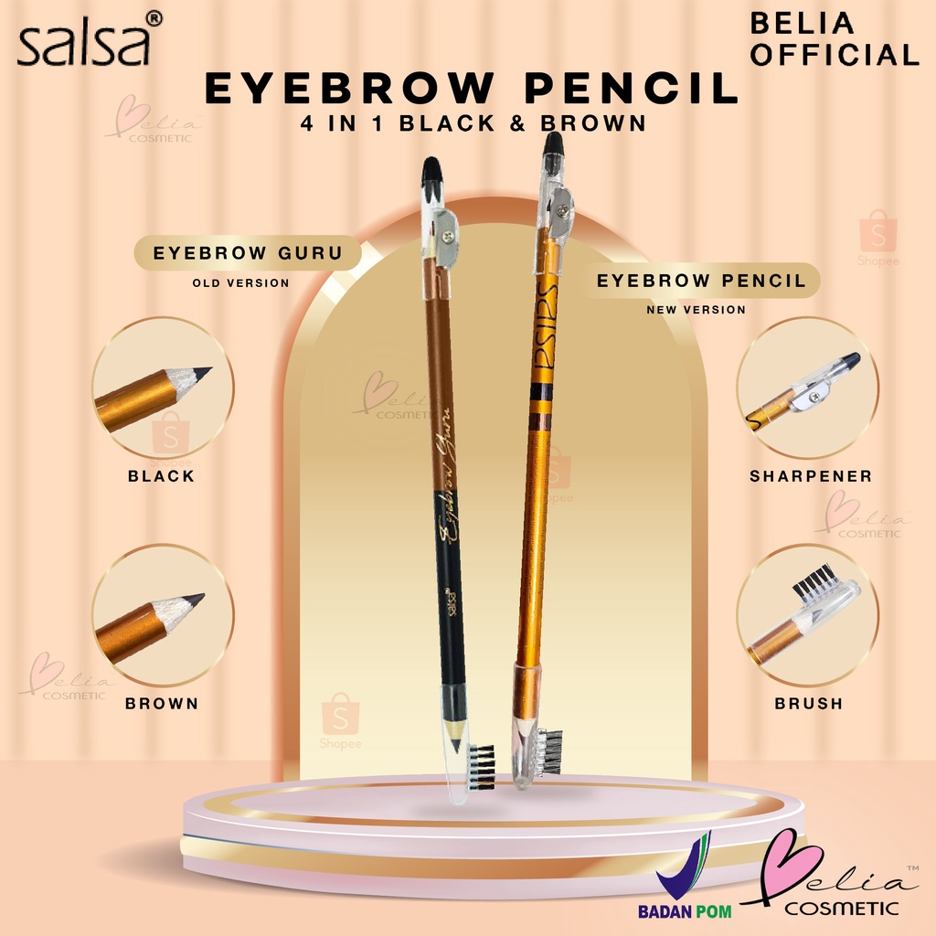 ❤ BELIA ❤ Salsa Eyebrow Guru | Pensil Alis 4 in 1