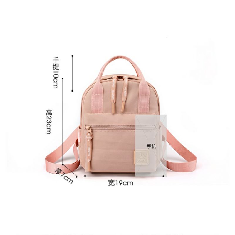 BOBO FASHION -Tas ransel wanita bobo 3072 tas ransel nilon waterproof-3