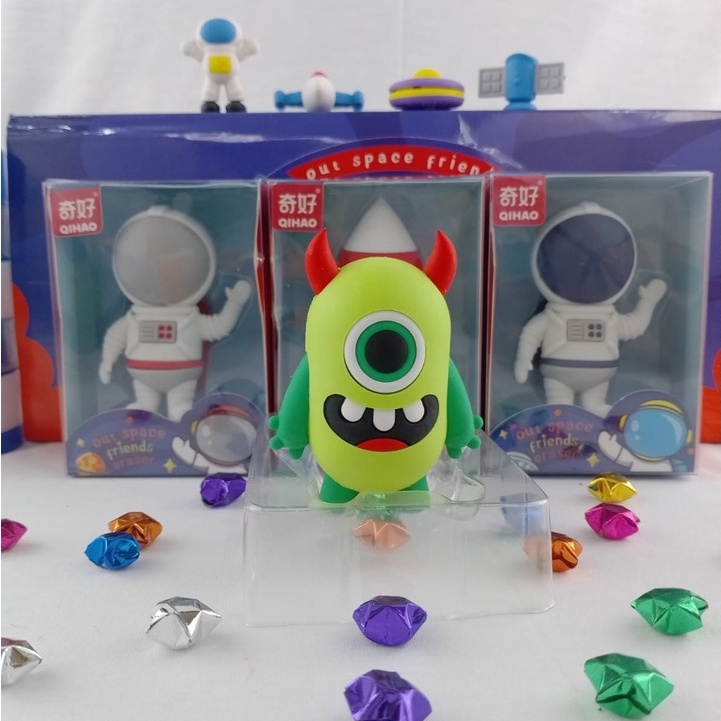 PENGHAPUS LUCU ASTRONOT UKURAN BESAR 8X6CM PER BOX KUALITAS PREMIUM READY 4 VARIANT CUTE FAVORIT ANAK ERASER STIP BENTUK ASTRONOUT LIMITED EDITION BISA GROSIR COD