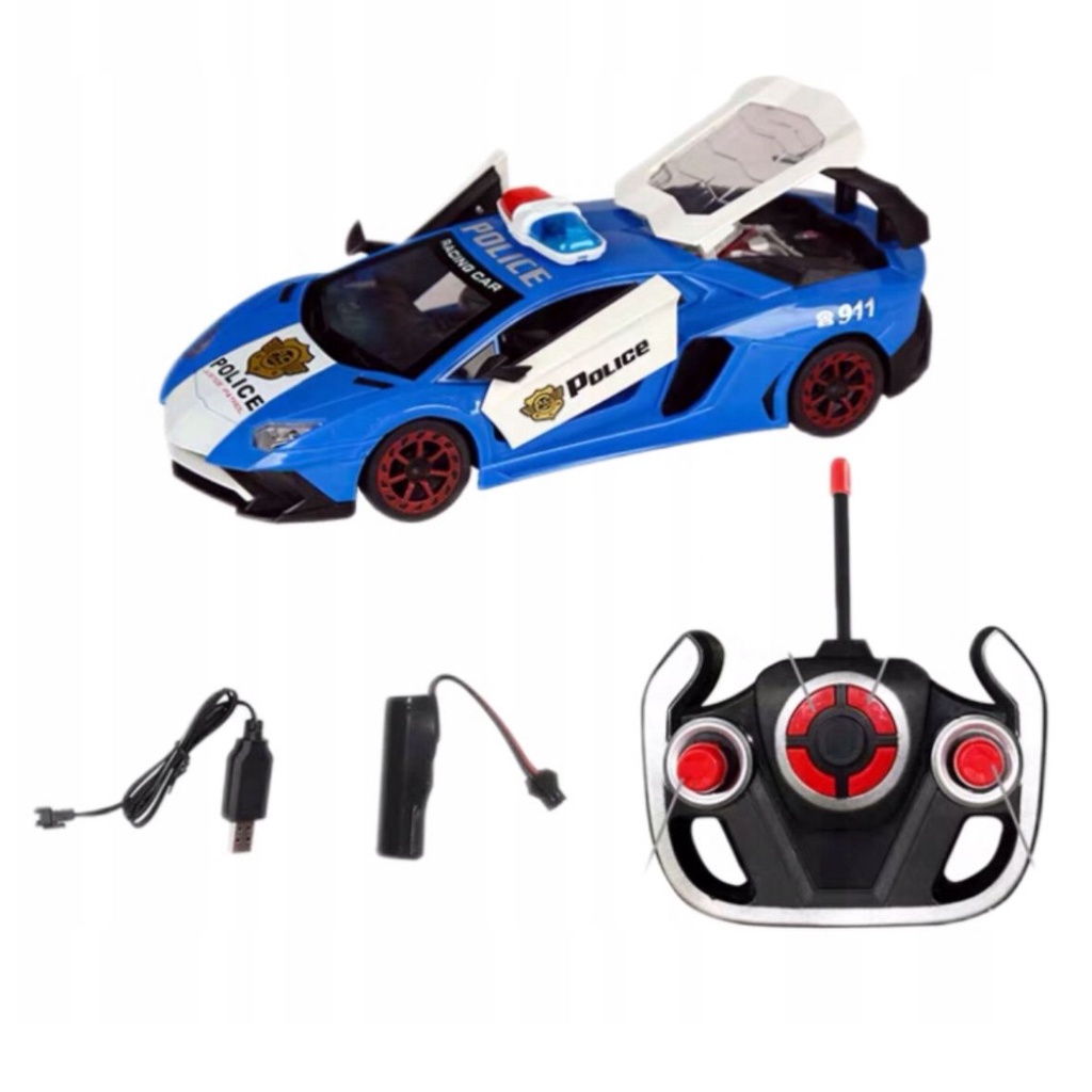 Mainan Anak RC SIMULATE RACING POLICE CAR 1:14 Mobil Remote Control