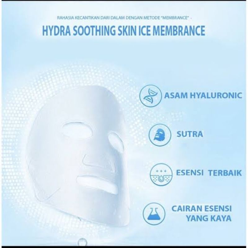 Images Masker Topeng Melembutkan dan Mencerahkan serta Merawat Kulit Images Hydra Soothing Ice Membrane Sheet Mask Facial Care BERKULITAS OYAYA KOSMETIK PEKANBARU ecer grosir Riau