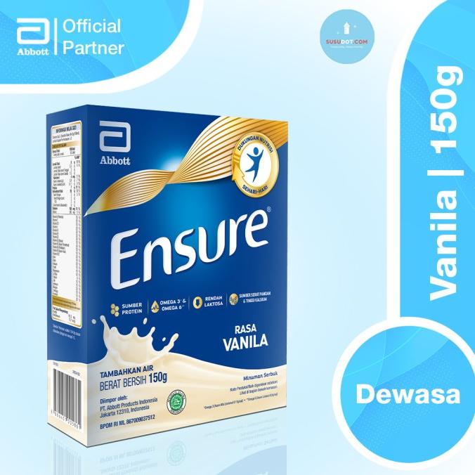 

[ COD ] ENSURE VANILA 150G -SUSUDOT
