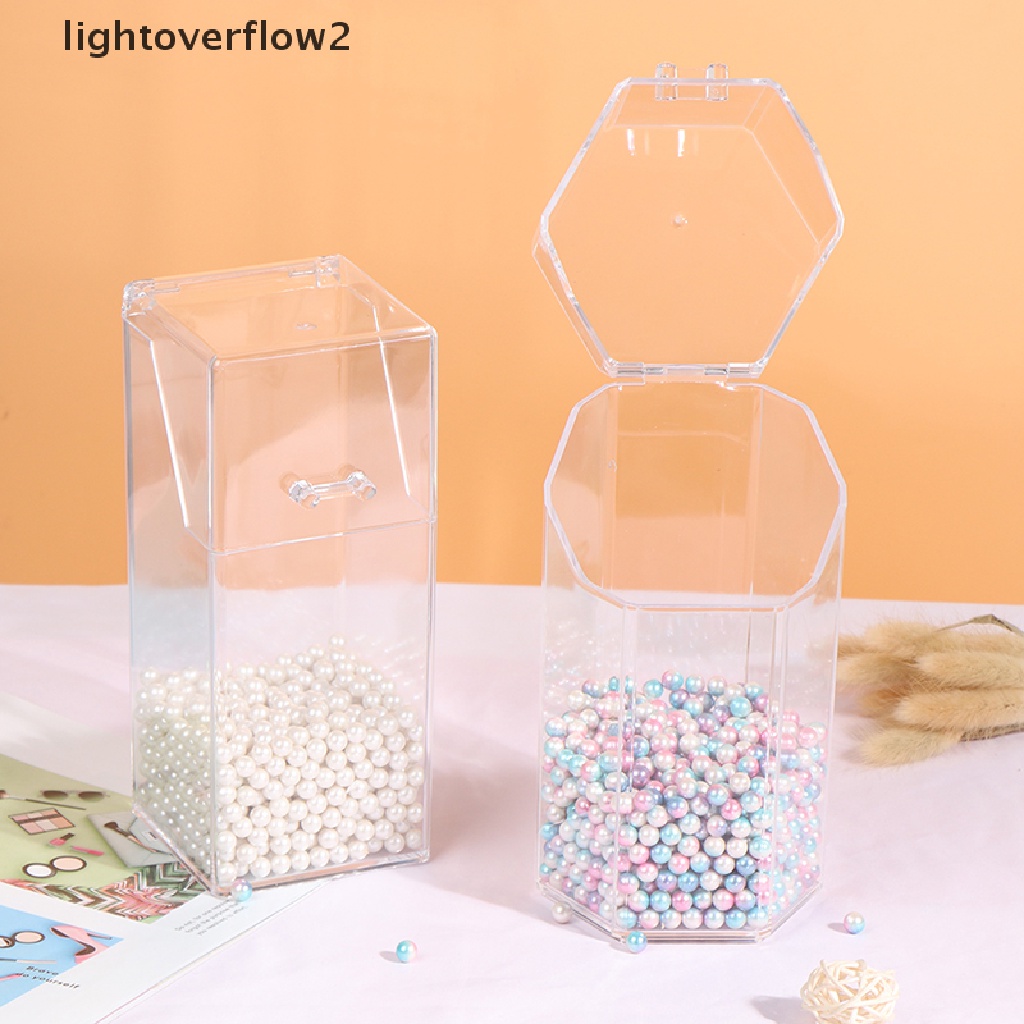 (lightoverflow2) Holder Brush Makeup Bahan Akrilik Transparan Anti Debu