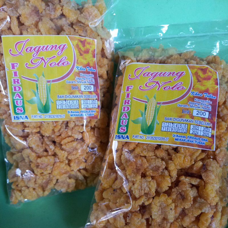 Emping Jagung Nolo khas TUBAN 200g.
