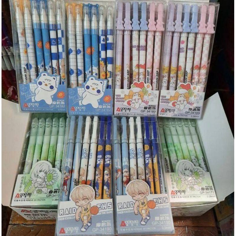 

Pulpen Hapus Aodemei Erasable Gel Pen 0.38mm 12 Pcs