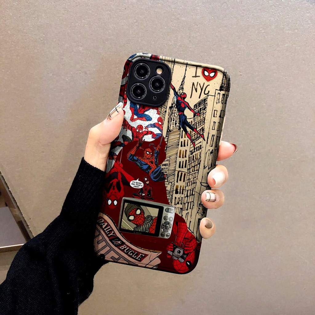 AA24 Baru Softcase Casing Spiderman for Vivo S1 T1 Pro V11 V11i V15 V17 V20 V21 V21e V23e V25 V25e V5 V5s V7 V7+ V9 Y11 Y12 Y12s Y15 Y15s Y16 Y17 Y19 Y20 Y20i Y21 Y21s Y30 Y30i Y33s Y35 Y50 Y51 Y53 Y55 Y71 Y73 Y75 Y79 Y81 Y83 Y85 Y91C Y91 Y93 Y95 Z1 5G