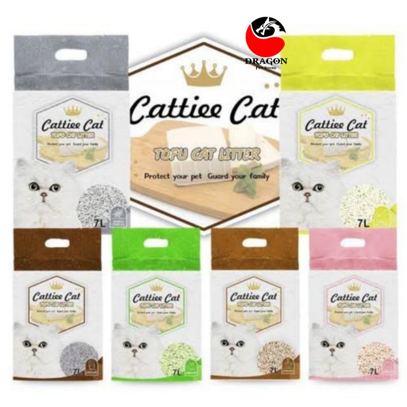Cattie Cat Tofu Cat Litter 7Liter / Pasir Tofu Kucing