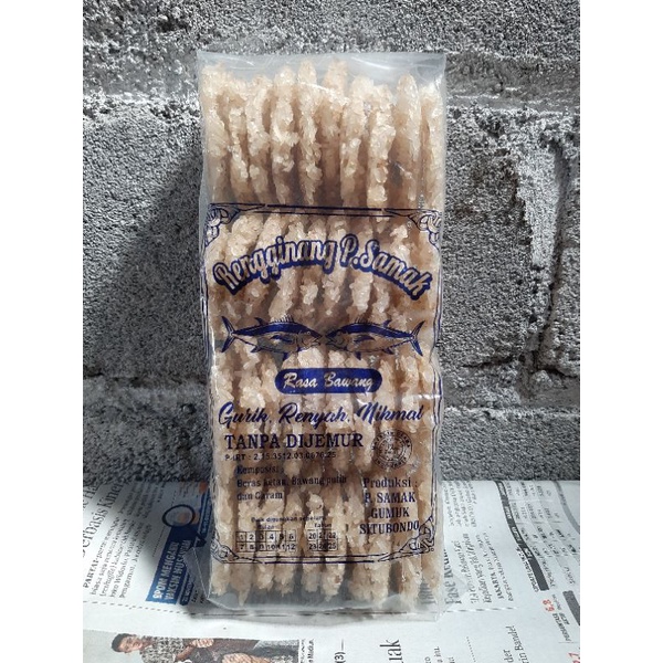 

Rengginang Bawang PAK SAMAK asli Situbondo (kualitas terjamin)