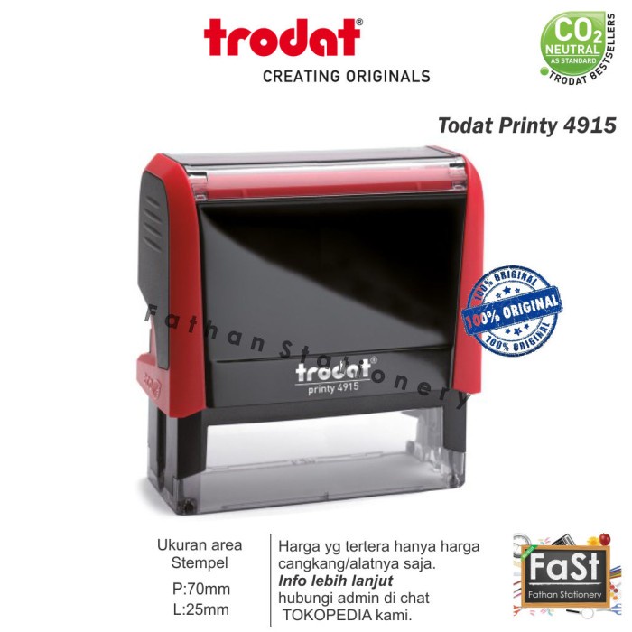 

Kusus Hari Ini Stempel Trodat Printy 4915 Original Terbatas