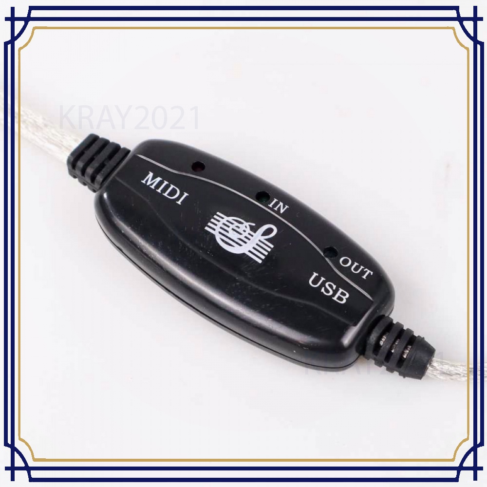 USB MIDI Cable Converter PC to Music Keyboard Adapter DT668
