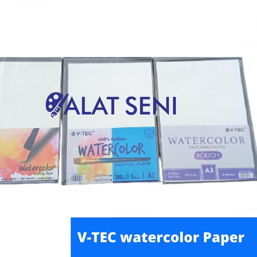 

BAYAR DITEMPAT✔️KERTAS WATERCOLOUR A3, A4, A5 / V-TEC WATERCOLOUR PAPER / WATERCOLOUR PAINTING PAPER|RA4