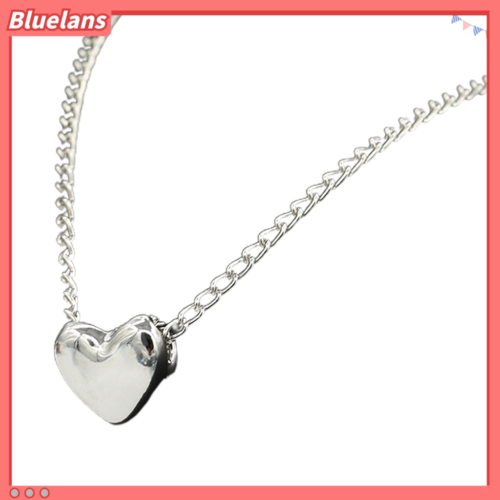 Bluelans Women Elegant Love Heart Pendant Necklace Choker Chain Jewelry Accessory Gift