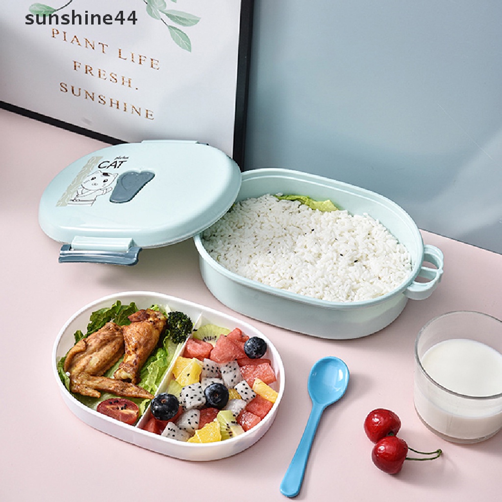 Sunshine Kotak Bekal Dua Lapis Portable Microwave Untuk Anak