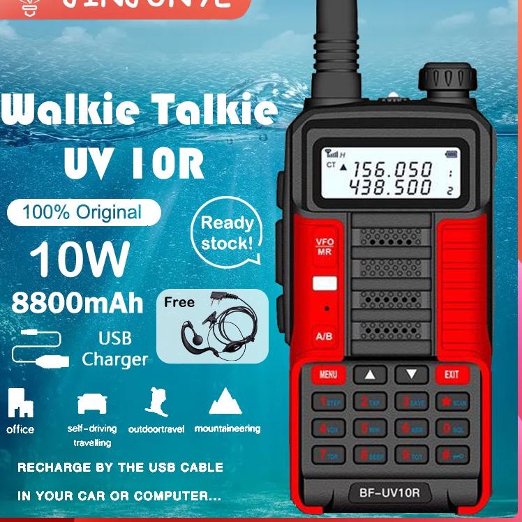 IDj8J3v--⚡ ⚡Ht Baofeng UV 10R Walkie Talkie ht High Power 10w(Max) 10km(Max) BF-UV10R ht dual band