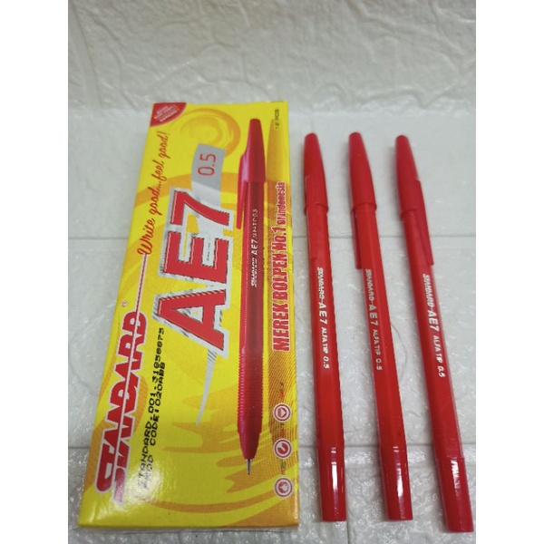 

Pena Standard Ae7 0.5 Merah ( PCS )