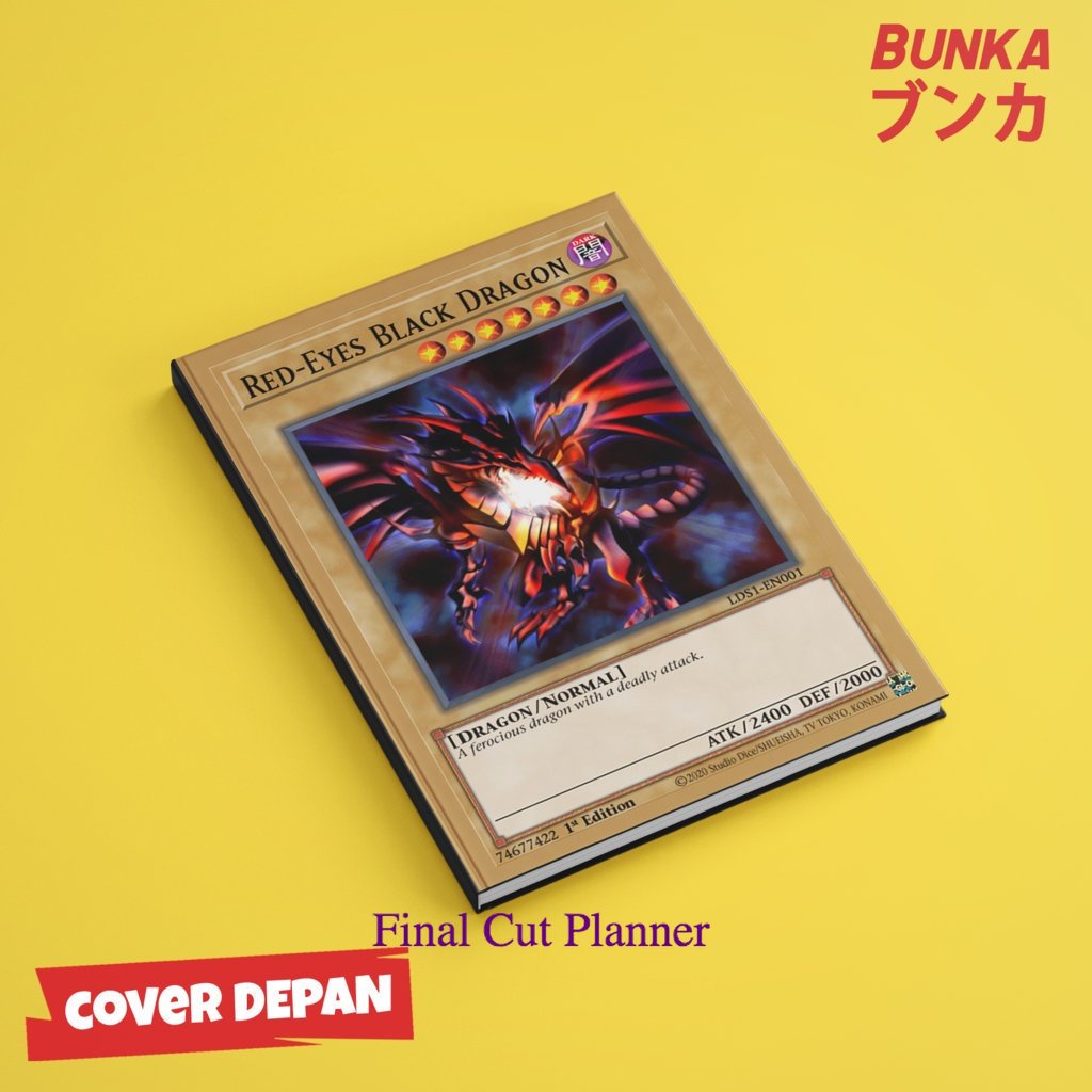 

Notebook Yu Gi Oh Red Eyes Black Dragon Hardcover A5 Skin Buku Tulis Catatan Notes Agenda Planner Jurnal .