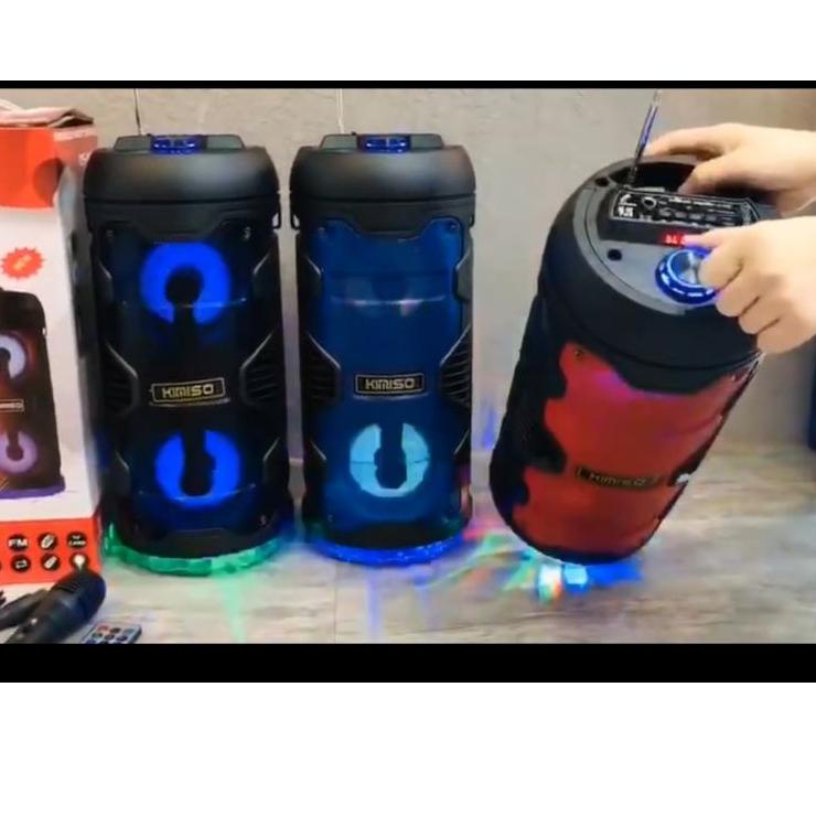 CODE0g0Fu--COD Speaker Bluetooth MP3 KIMISO QS-2401 Bonus Mic + Remote + Antena FM Radio USB Memory 