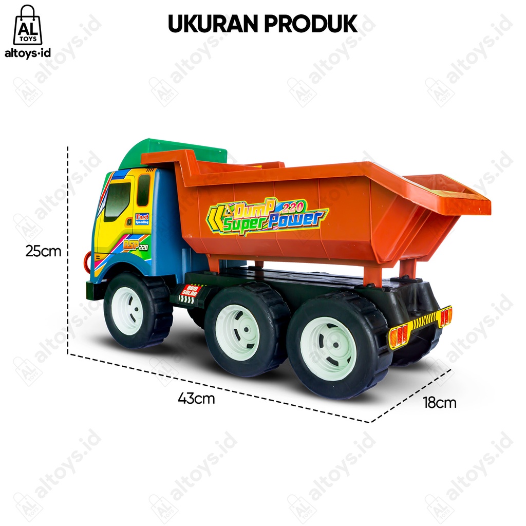 Mainan Mobil Dump Truck Super Power Jumbo DSP220