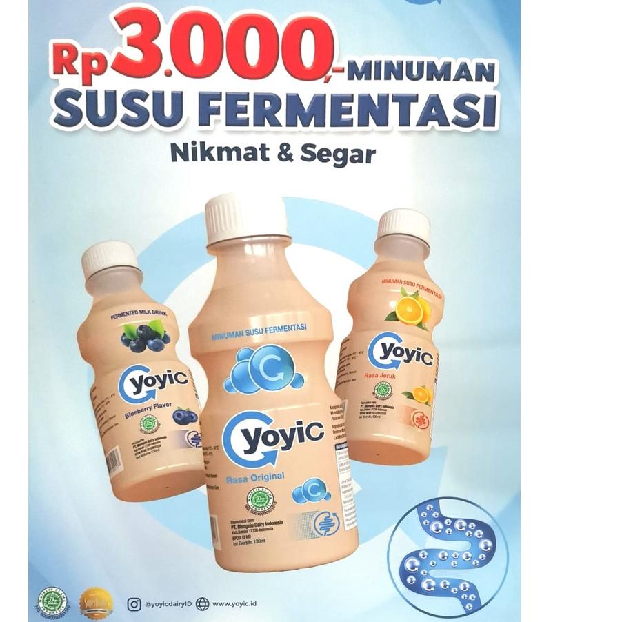 

10.10 SALE 9 Botol Yoyic Minuman Susu Fermentasi 130mL Original !!