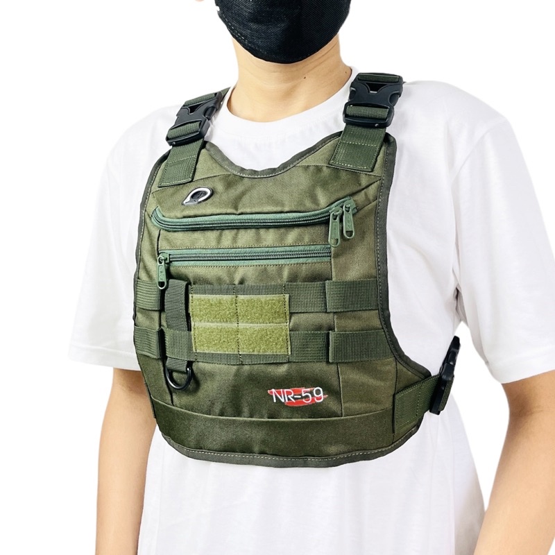 TAS DADA PRIA TACTICAL GREEN ARMY ORIGINAL NR-59 / TAS DADA ROMPI PRIA ORIGINAL / CHEST RIG BAG / TAS DADA TACTICAL PRIA ORIGINAL NR-59 GREEN ARMY