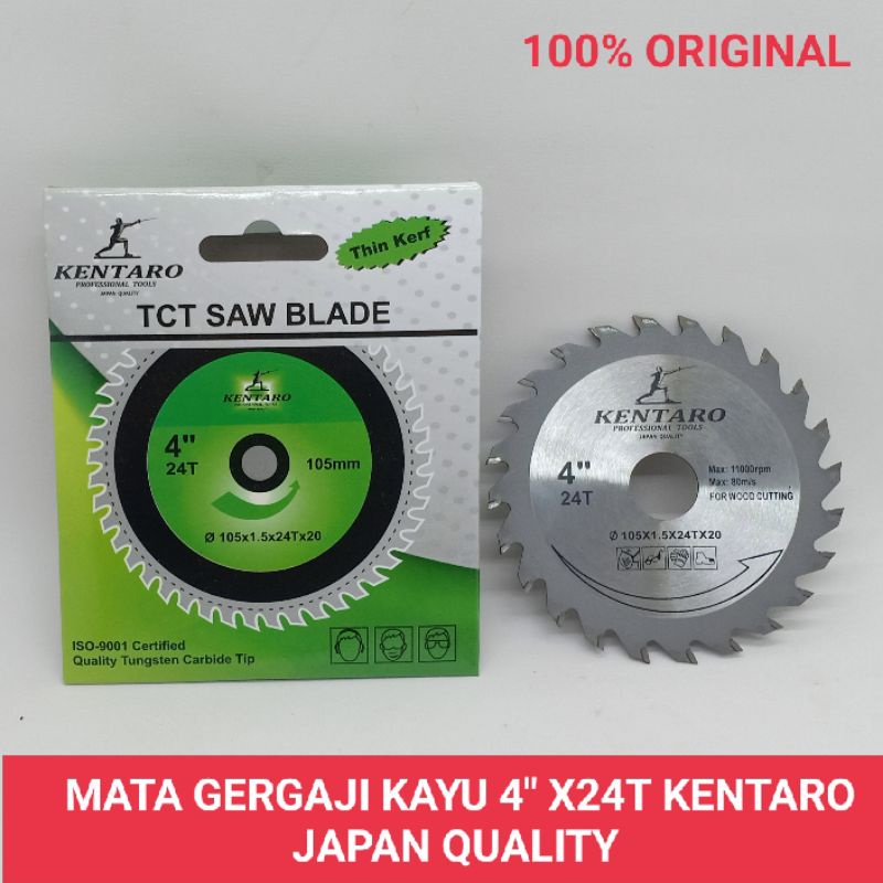 MATA GERGAJI KHUSUS KAYU KERAS 4&quot; KENTARO JAPAN QUALITY