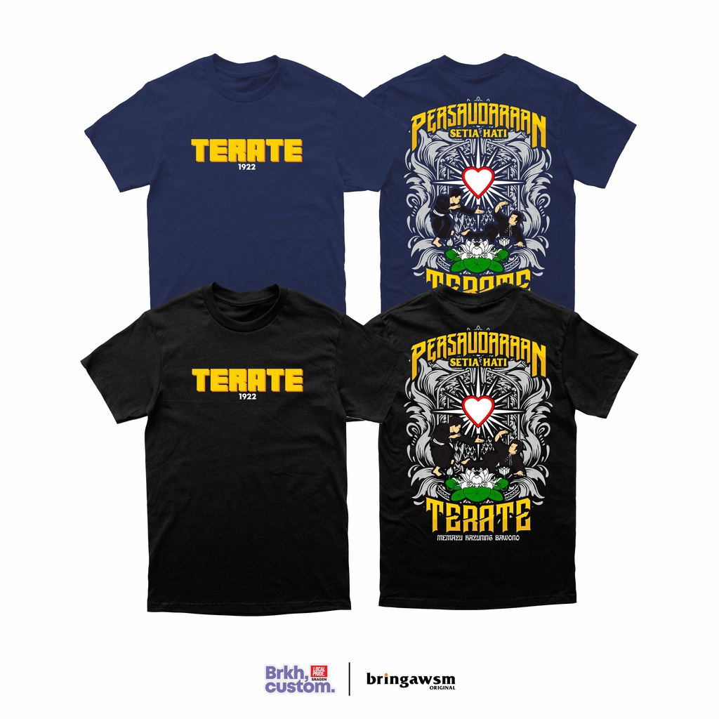 KAOS TERATE | KAOS PSHT | PLECEK | KAOS SETIA HATI TERATE | BAJU PSHT | ORIGINAL BRKHCUSTOM | 1922