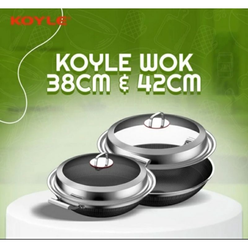 PANCI KOYLE WAJAN/WOK Anti Lengket/KOYLE PANCI 2 HANDLE