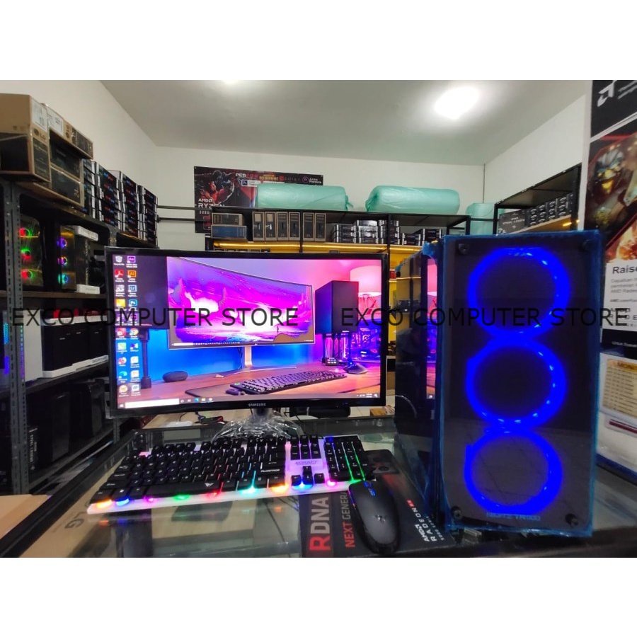 Pc Gaming Fullset i7 860/Ram 8Gb/Vga 4Gb/Ssd 120Gb/Hdd 500Gb + Monitor Siap Pakai All New Garansi