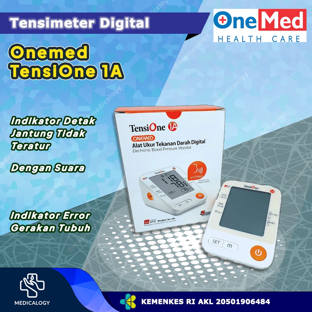 Jual Onemed TensiOne 1A Tensimeter Dengan Suara Digital Alat Ukur ...