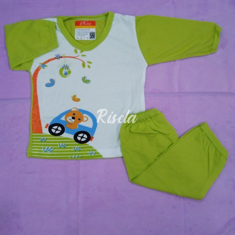 setelan oblong bayi/setelan piyama Dnoorfa SNI original motif lucu