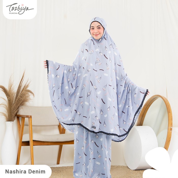 

MUKENA TAZBIYA KOMBINASI NASHIRA SERIES ALLSIZE - DENIM