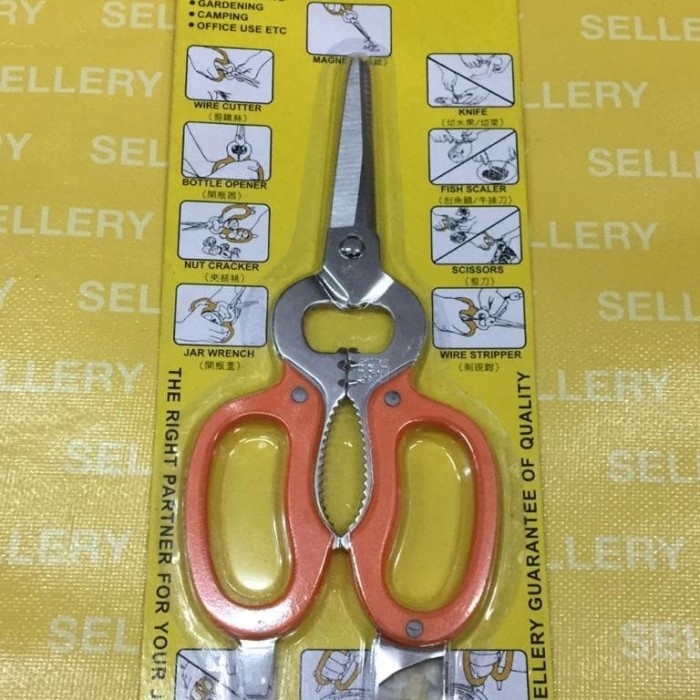 

Promo Gunting Serbaguna 12 In 1 Sellery ( Multi Purpose Scissors Sellery ) Bergaransi