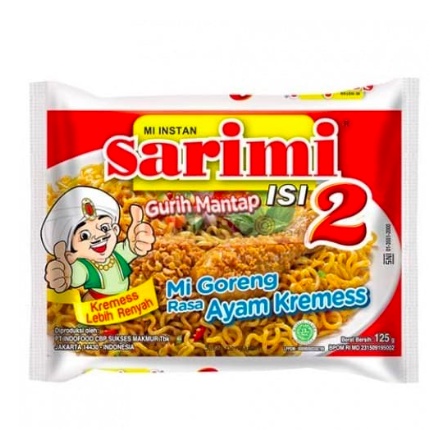 

Mie Instant Sarimi Isi 2 Mie Goreng Ayam Kremes