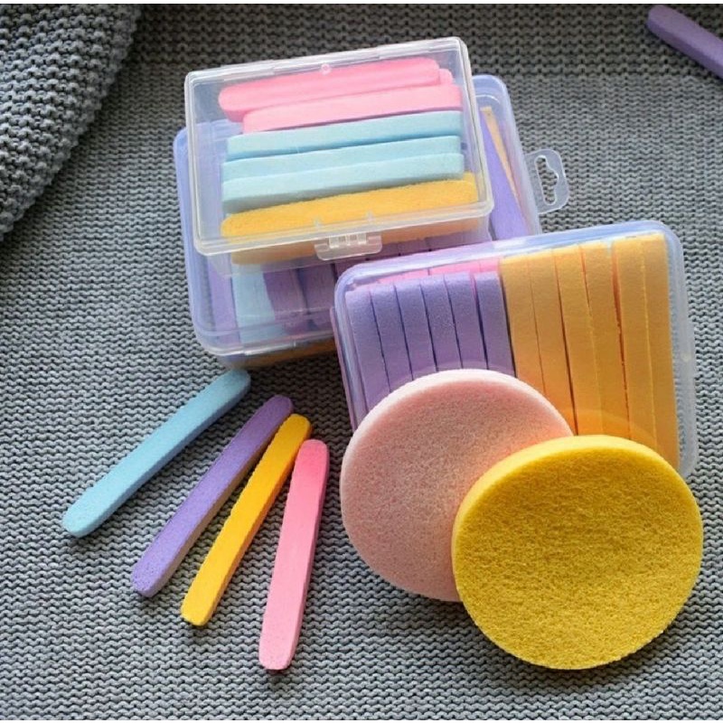 Facial sponge stick spons stik spons pembersih wajah spons pembilas masker facial make up remover