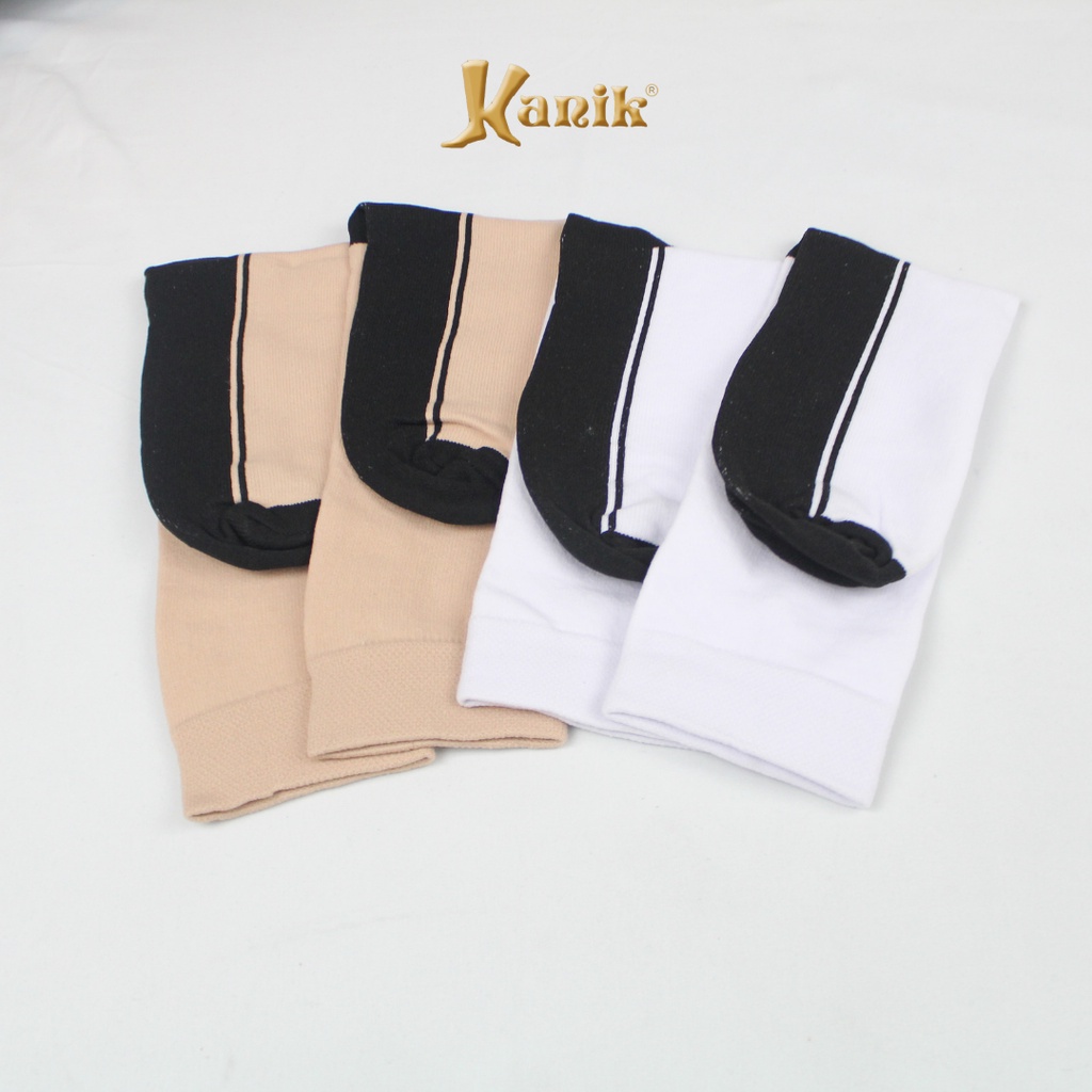 Kaos Kaki Wanita Muslimah Original Telapak Hitam/Warna Anti Kotor by Kanik SOKA