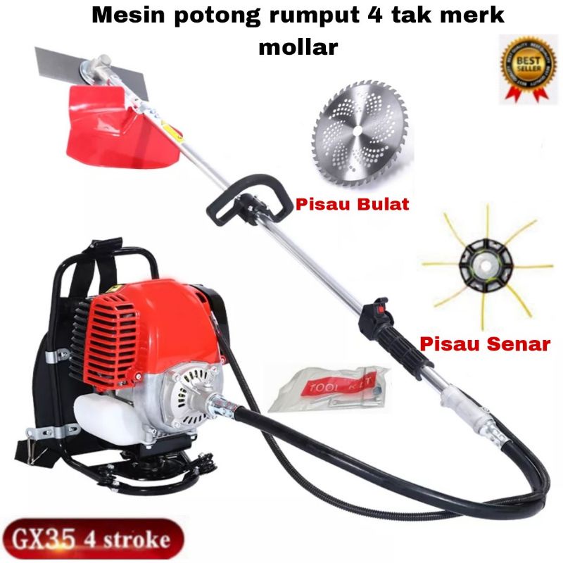 MESIN POTONG RUMPUT HONDA 4 TAK MERK MOLLAR