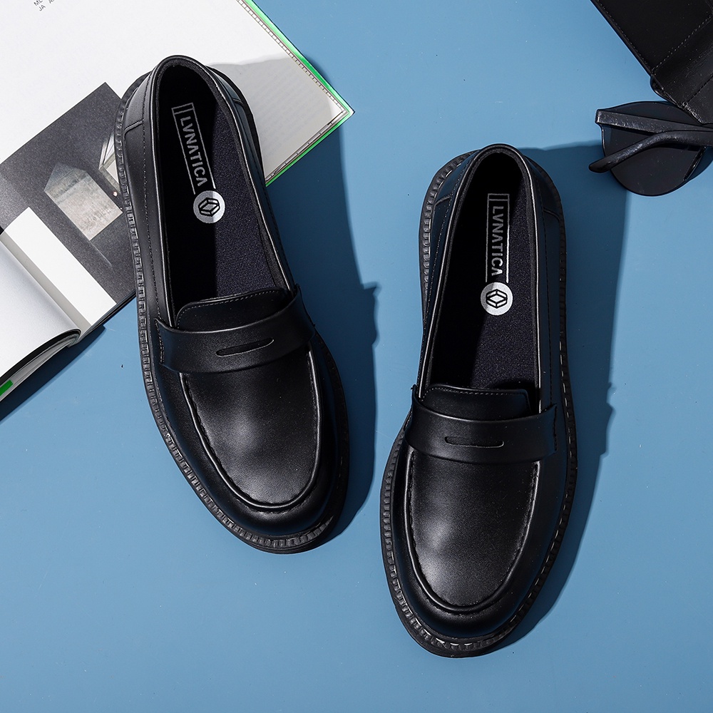 ARCHER BLACK |ManNeedMe x Lvnatica| Sepatu Loafers Pria | Pantofel Pria Kantor Formal Shoes ORI