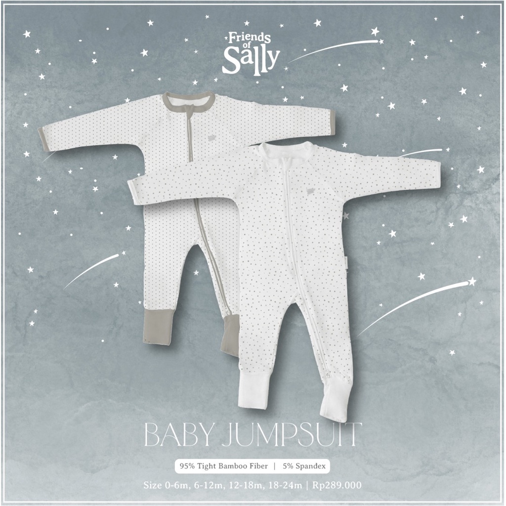 Friends of Sally - Galaxy of Stars and Polkadots | Baby Jumpsuit