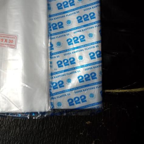 

plastik PE uk 15x30 (5bks) 1kg/kantong gula/ plastik es/ kantong putih