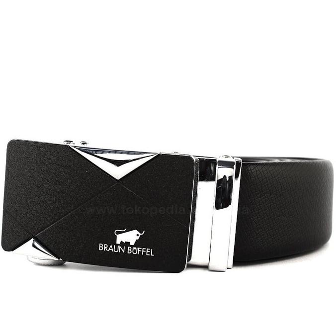 IKAT PINGGANG/GESPER/SABUK REL PRIA KULIT IMPORT BRAUN BUFFEL B101