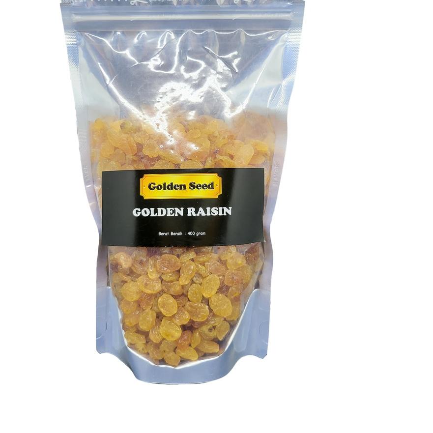 

Diskon✔️GOLDEN RAISIN 400 GRAM UNSWEETENED PREMIUM - KISMIS KUNING 400 GR|RA6