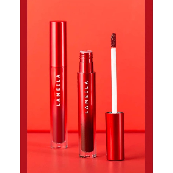 Lameila Lipstick Matte Just Red Edition Lipstick Wanita By Aurora 2026