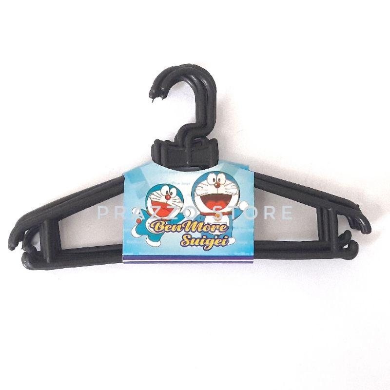 Hanger Anak Gantungan Baju Hitam 6 Pcs Murah