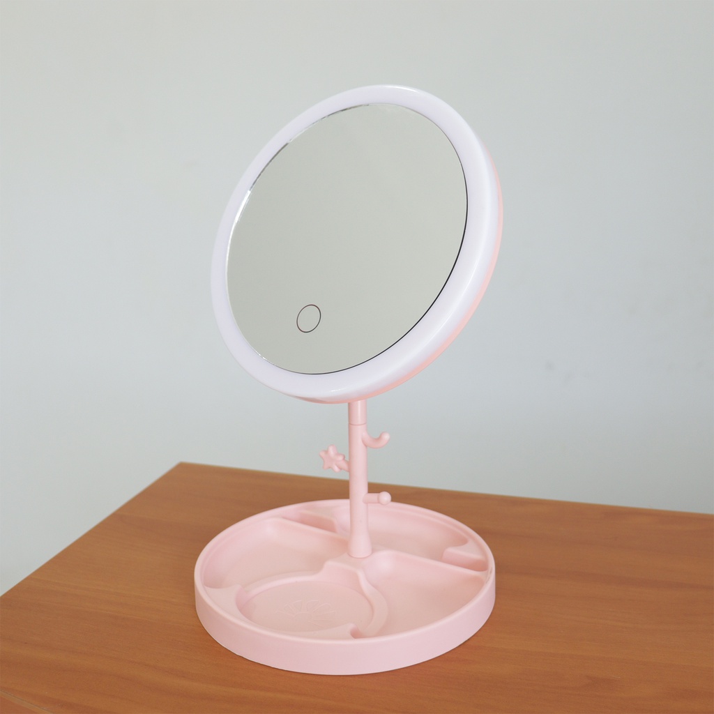 Cermin make up,Cermin Ring Light 3 Lampu