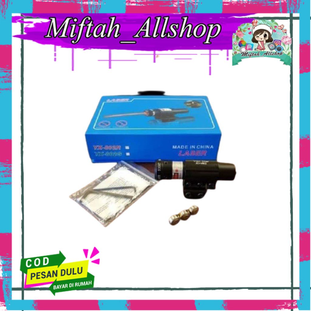 LASER SCOPE SENAPAN NYALA MERAH RED DOT