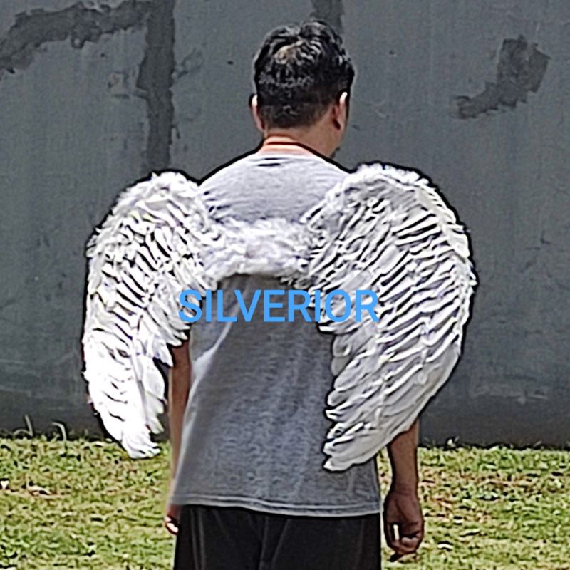 Sayap Kostum Peri Angel Malaikat Cowok Cewek Dewasa Putih Halloween