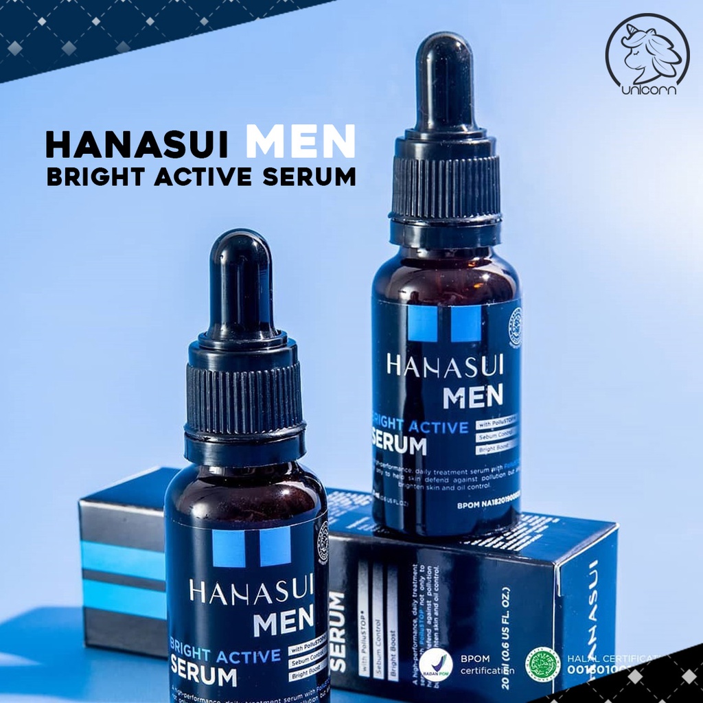 HANASUI Men Bright Active Serum | Serum Wajah Pria Hanasui